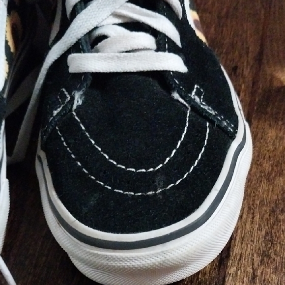 Vans Black and White Sunflower High-Tops - Picture 10 of 13